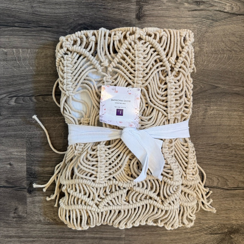 Cream Macrame Wall Hanging